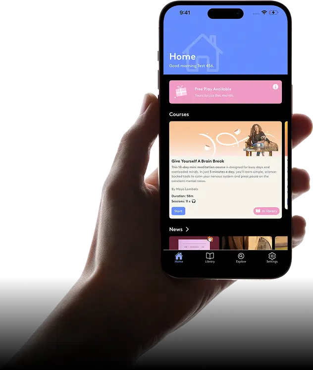 The Clementine mental wellness app on iOS and Android
