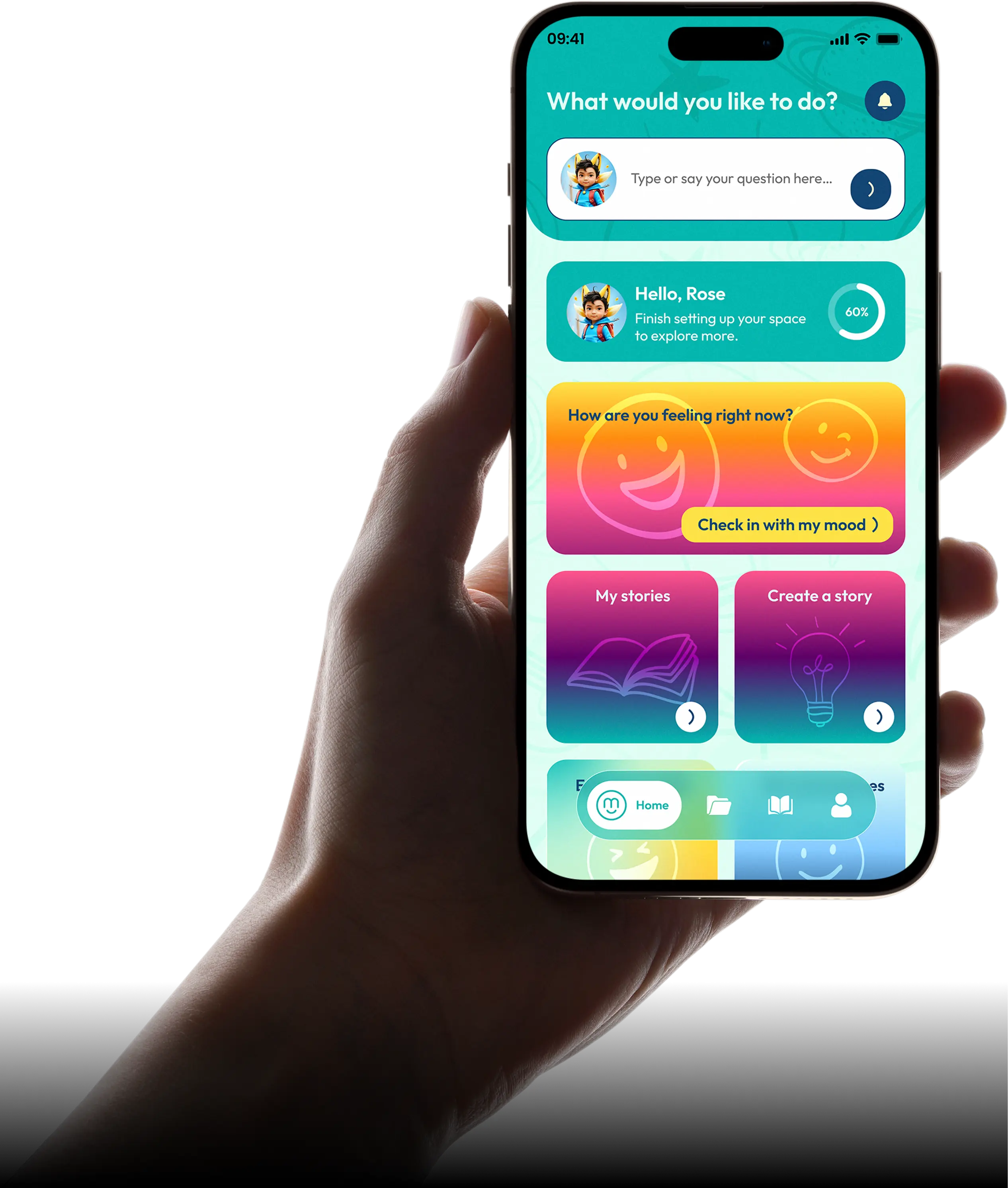 My Best Mood app on phone