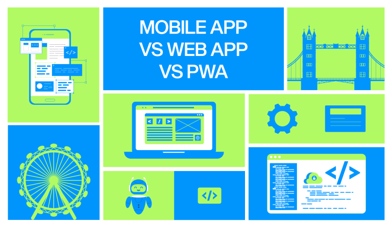 mobile app vs web app vs PWA comparison chart